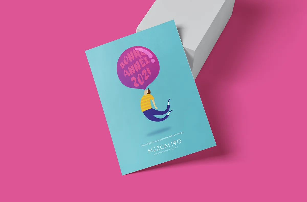 carte de voeux Mezcalito Poster d'un chaussure de ski pris dans un jet de peinture vert fluo