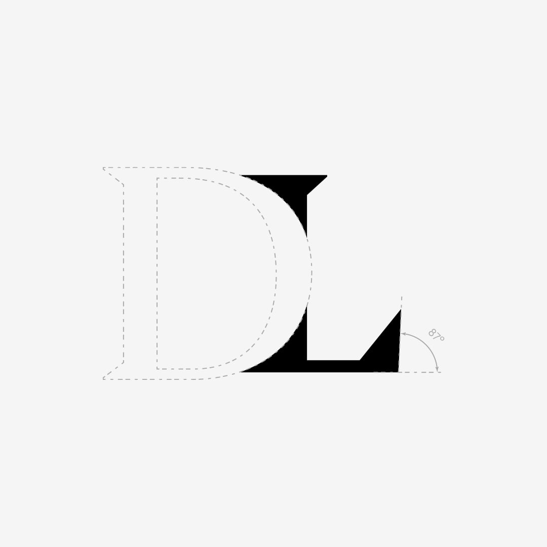 monogram_construction palette des couleurs : noir, blanc et gris